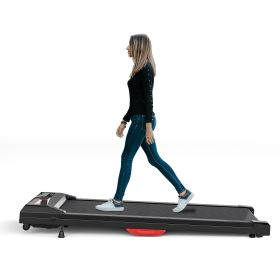 Flat, home, office, dual-use small treadmill, fat burning, silent fitness equipment with remote control