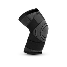 Knee Pads Braces Sports Support Kneepad Men Women for Arthritis Joints Protector Fitness Compression Sleeve (Color: Black)