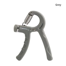 NEW 5-60Kg Gym Fitness Hand Grip Men Adjustable Finger Heavy Exerciser Strength for Muscle Recovery Hand Gripper Trainer (Color: Grey)