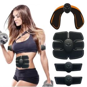 EMS Hip Muscle Stimulator Fitness Lifting Buttock Abdominal Arms Legs Trainer Weight Loss Body Slimming Massage With Gel Pads (Color: Hip Set)