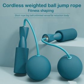 Weighted Cordless Jump Rope for Effective Fitness Training - Perfect for Indoor and Outdoor Workouts Training Jump Rope Set Fitness Jump Ropes And Sil (Color: Blue)