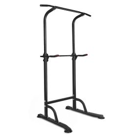 Power Tower Workout Dip Station Pull Up Bar, Height Adjustable Multi-Function Dip Stand for Home Gym Strength Training Fitness Equipment (Color: as Pic)