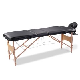 Massage Table Portable Massage Bed Lash Bed with Carrying Case SPA Table Height Adjustable, Salon Bed Face Cradle Bed (Color: as Pic)