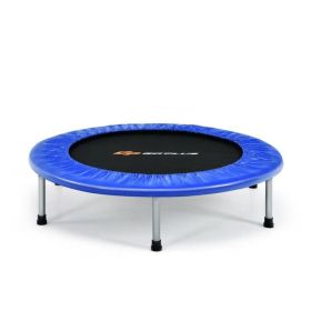 38 Inch Mini Folding Trampoline Portable Recreational Fitness Rebounder (Color: Blue)